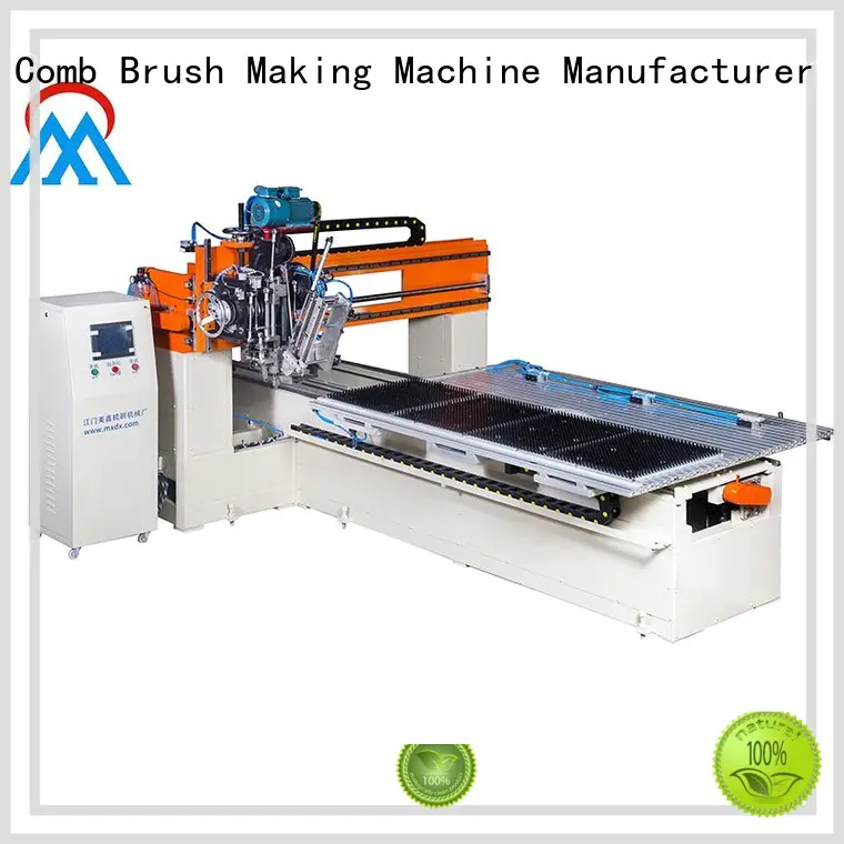 Meixin cost effective 2 aixs cloth brush machine three colors brush for factory