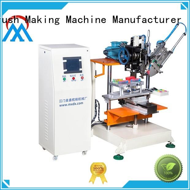 Meixin 2 Axis Brush Making Machine three colors brush for factory