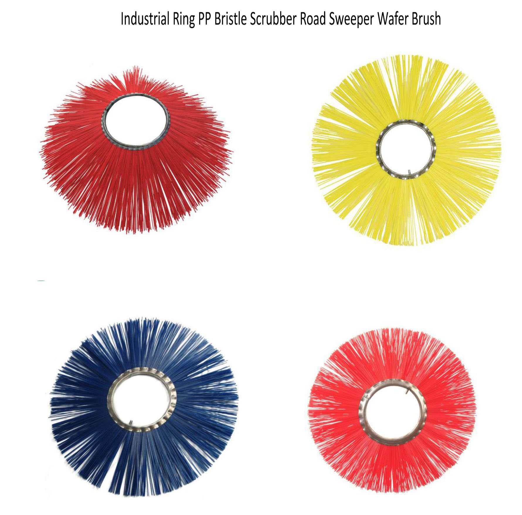 Industrial Ring PP Bristle Scrubber Road Sweeper Wafer Brush